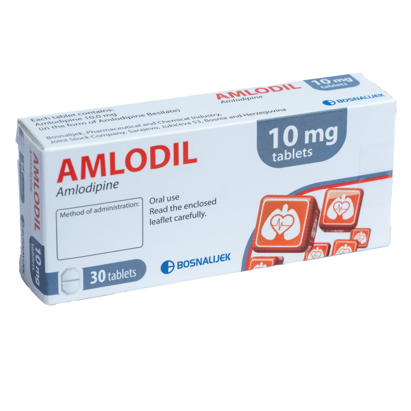 Amlodil Tablets 10mg
• Contains: Amlodipine besylate
• Indication: Hypertension, Chronic Stable Angina Pectoris, Vasospastic (Prinzmetal's) Angina.